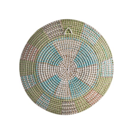 Zestaw 5 dekoracji ściennych z trawy morskiej wielokolorowy SONLA