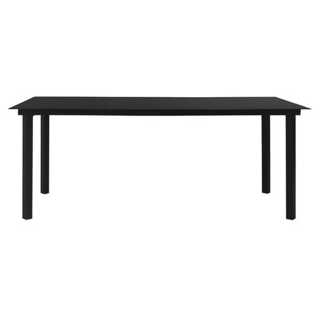 vidaXL 9-częściowy zestaw mebli ogrodowych, czarny, rattan PVC