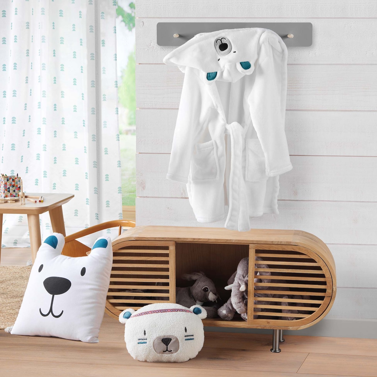 Poduszka przytulanka z uszkami ETOILINE, 30 x 30 cm