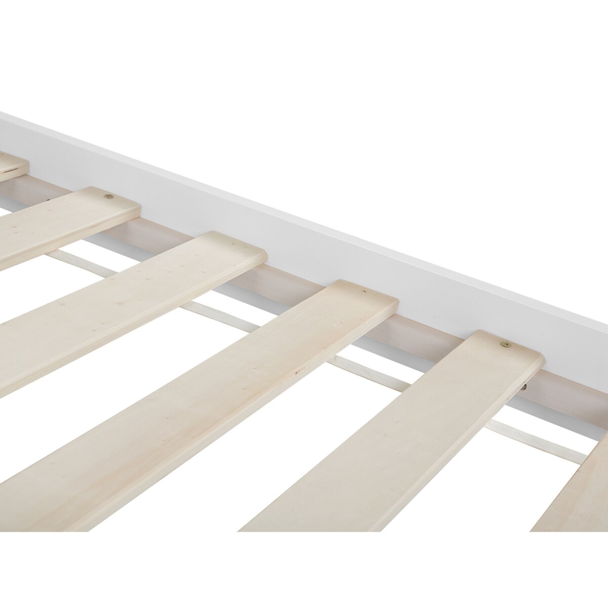 Łóżko drewniane 180 x 200 cm białe GIVERNY