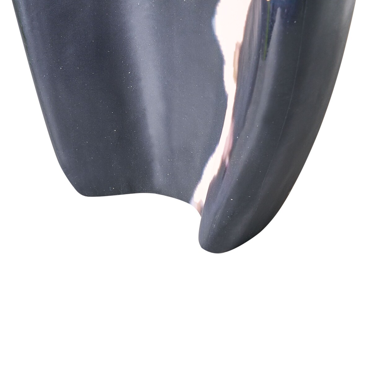 Wazon dekoracyjny LAGOS Drewno mango 40 cm Czarny/ beżowy
