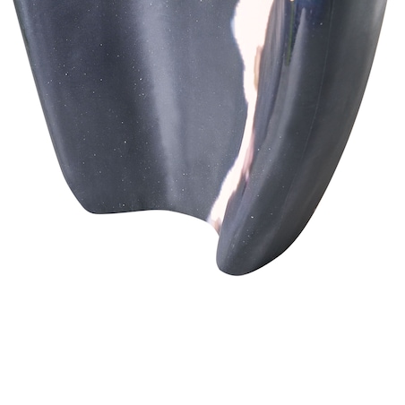 Wazon dekoracyjny LAGOS Drewno mango 40 cm Czarny/ beżowy