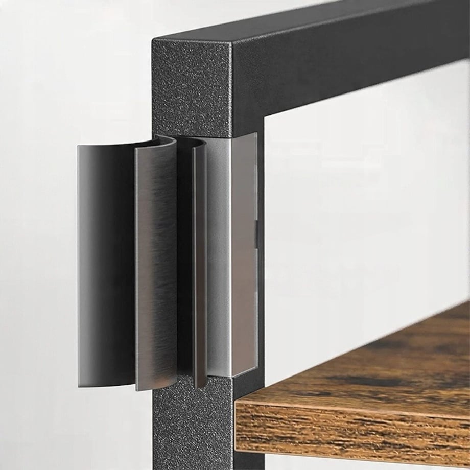 Biurowy regał na książki biblioteczka wysoki loft industrial słupek vintage