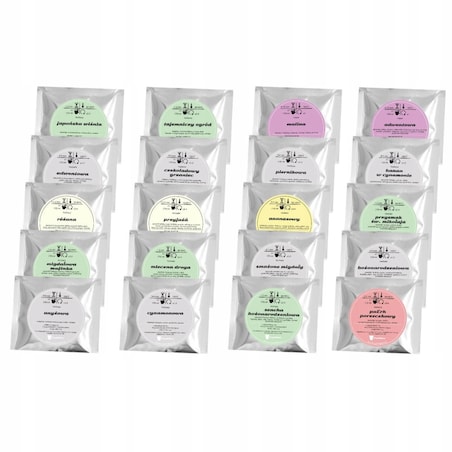 ŚWIĄTECZNY ZESTAW PREZENTOWY Z HERBATAMI 20 RÓŻNYCH SMAKÓW PREZENT UPOMINEK POD CHOINKĘ NA ŚWIĘTA GWIAZDKĘ MIKOŁAJA BOŻE NARODZENIE DLA KOBIETY FACETA MĘŻCZYZNY