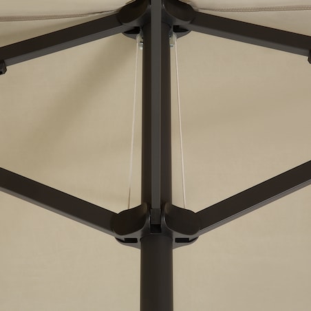 Parasol ogrodowy 460 cm SIBILLA Beżowy