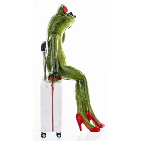 Figurka - żabka 17x8,8x7,5 cm FROGG turystka
