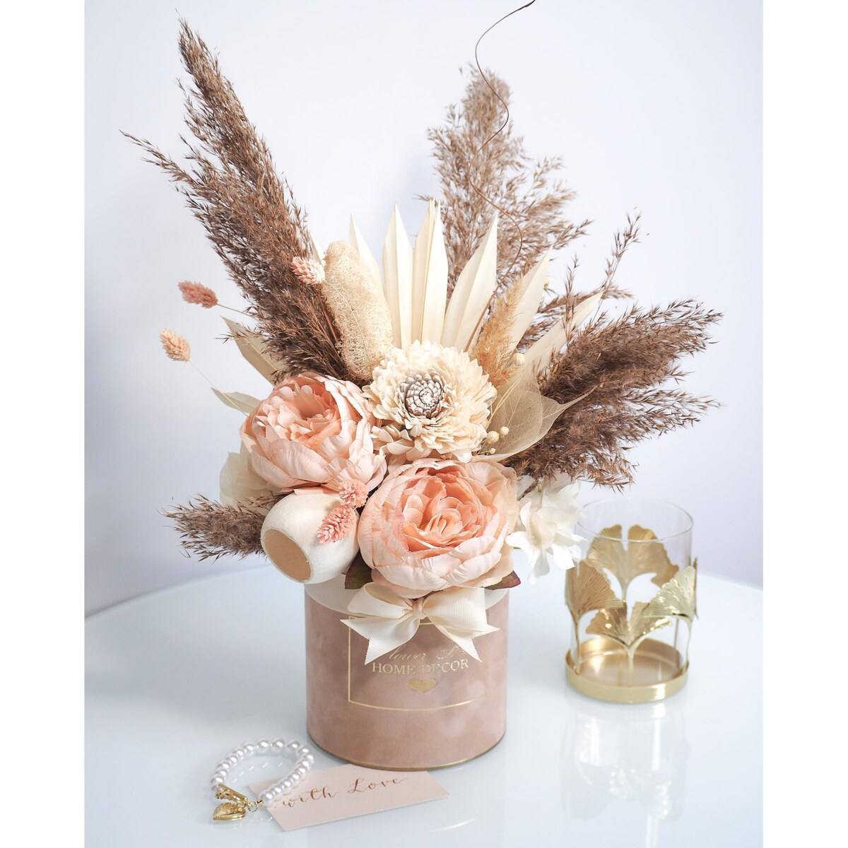 Flower Box trawa pampasowa Boho