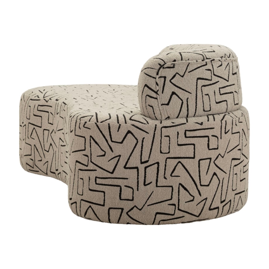 Sofa Nairobi, kolor wielokolorowy, poliester i sklejka, 176 x 91,5 x 69 cm, styl nowoczesny, do salonu, Mauro Ferretti