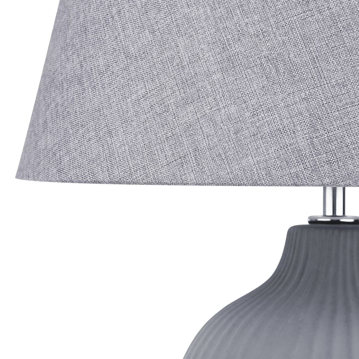 Lampa stołowa FERGUS Ceramika Szary