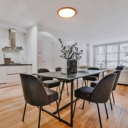 Plafon Maze ABR-PLO-OCED-40W Abruzzo LED 40W 3000-6000K drewniany biały