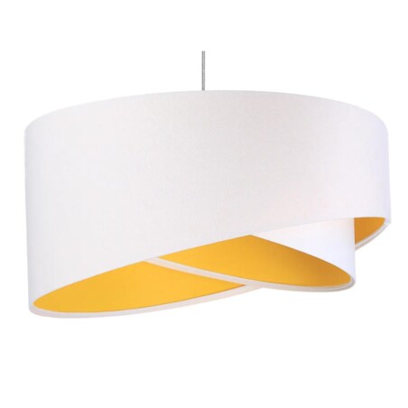 Lampa wisząca GEMSTONE WHITE biała/żółta