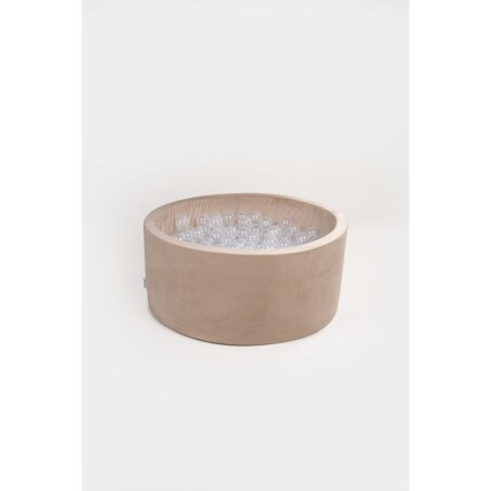 Suchy basen 40x90 - beżowy + 400 piłek TRANSPARENTNE