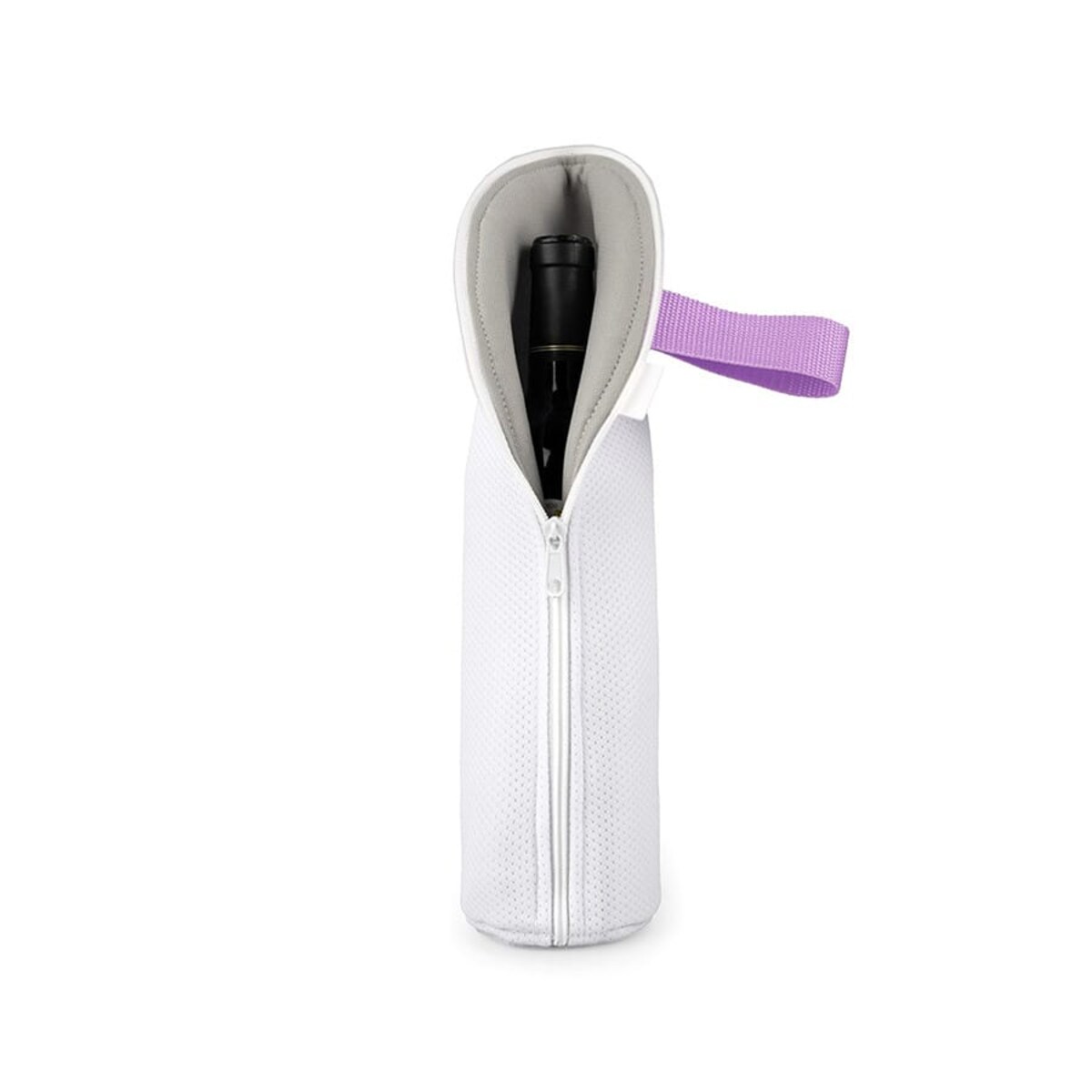 Etui podróżne, opakowanie na butelki z zamkiem, lilaróż