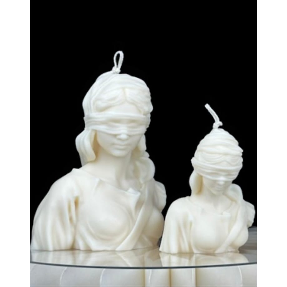 Świeca sojowa Margot L w formie dekoracyjnego popiersia – elegancka ozdoba do stylowych wnętrz