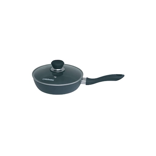 Patelnia z pokrywką indukcja gaz 24cm czarna MAESTRO