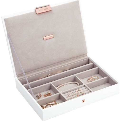 Szkatułka na biżuterię Stackers classic z pokrywką edycja Rose Gold