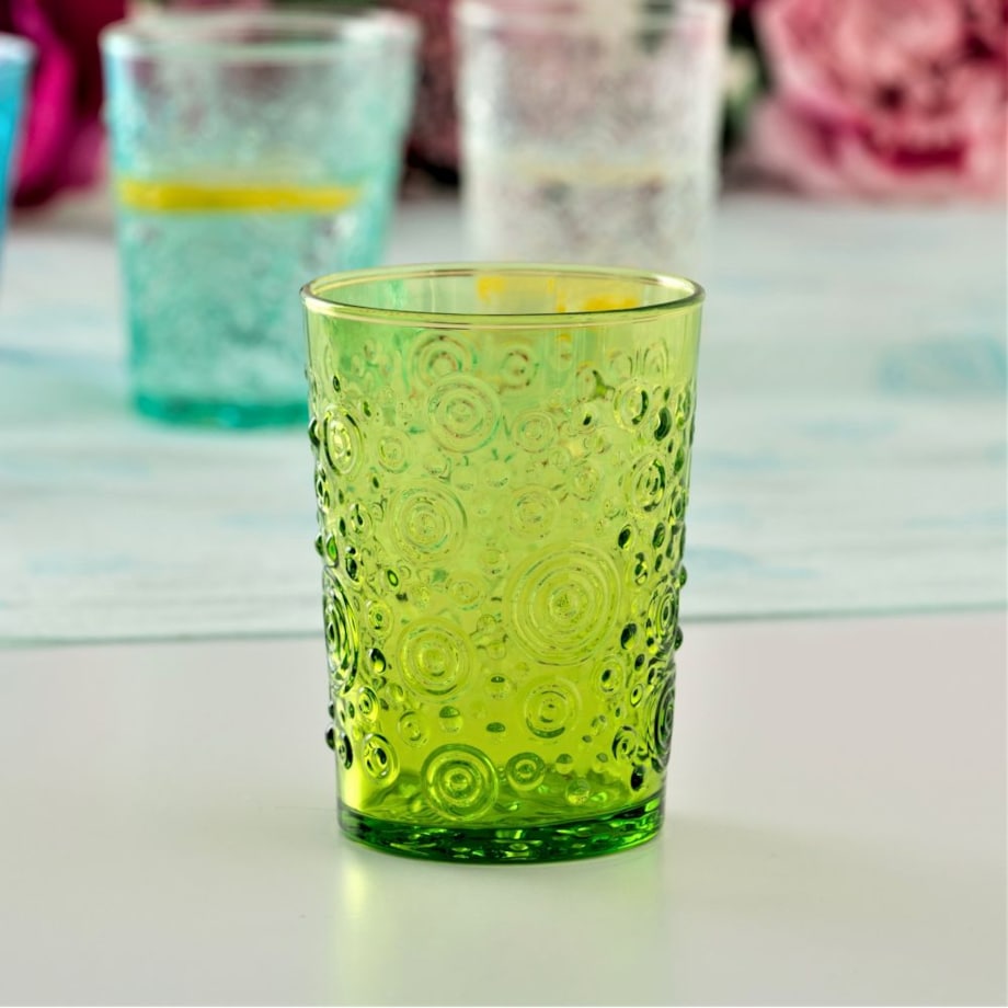 VILLA ITALIA Szklanka zielona 250 ml 10 cm EMPIRE