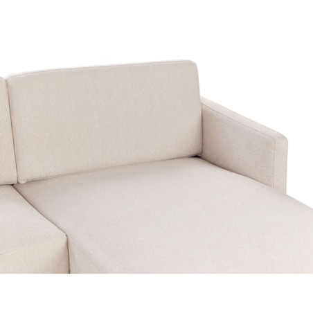 Narożnik 2-osobowy lewostronny beżowy BREDA