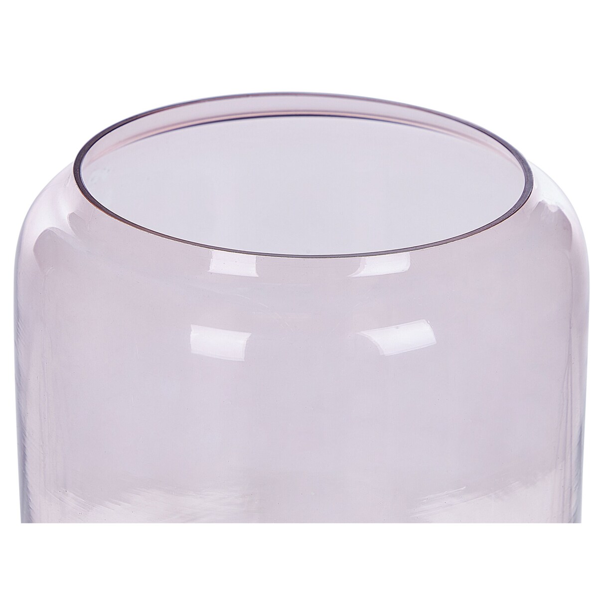 Komplet 2 wazonów na kwiaty szklany różowy RASAM