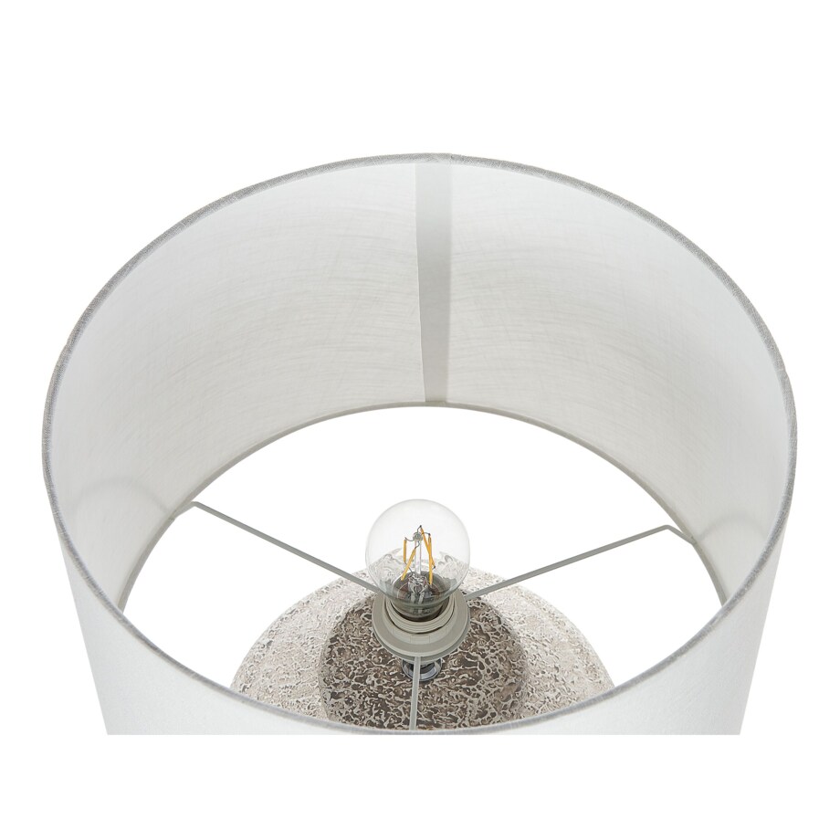 Lampa stołowa ceramiczna kremowa CAINE
