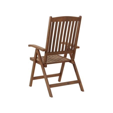 Zestaw ogrodowy dla 6 osób AMANTEA z parasolem Drewno akacjowe Czerwony