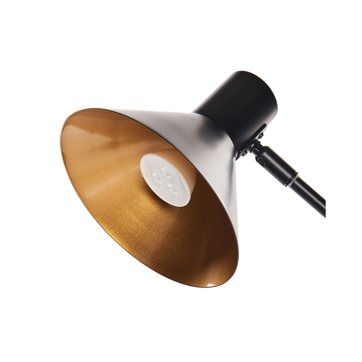 Lampa stołowa metalowa czarna PINKEEN