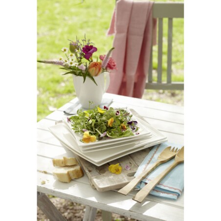 Talerz śniadaniowy East meets West, biały, 23 cm