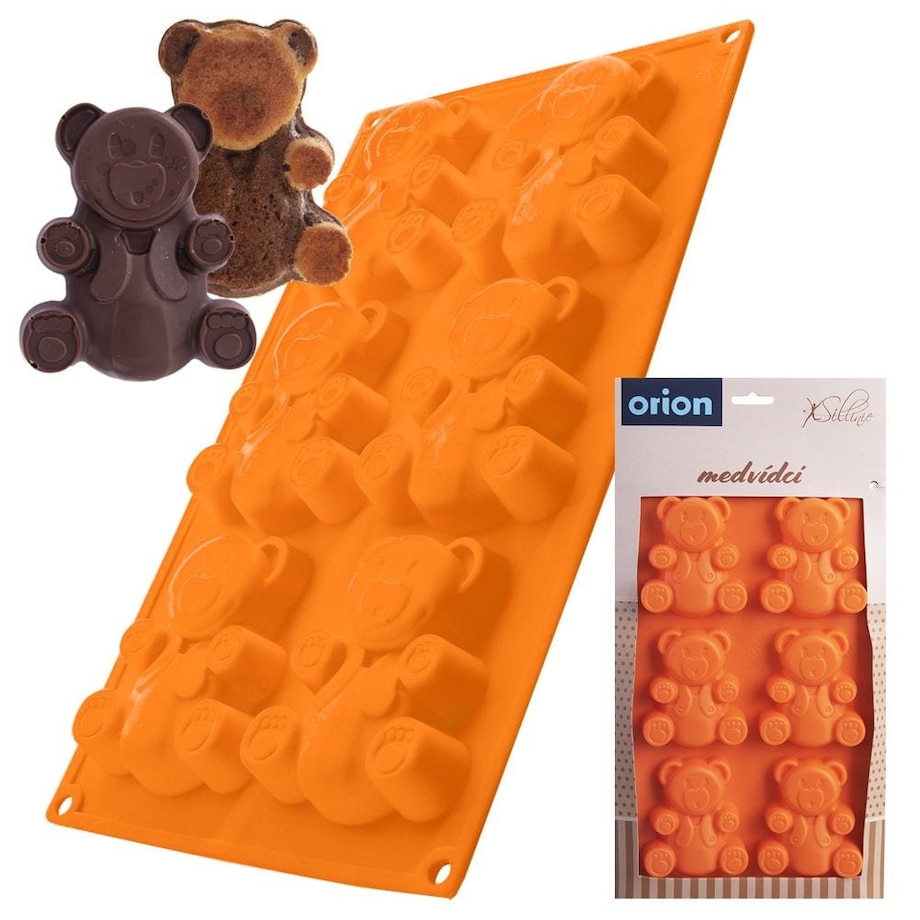 Forma Foremki do Ciastek Babeczek Silikonowe Niedźwiadki misie 31 x 18 cm