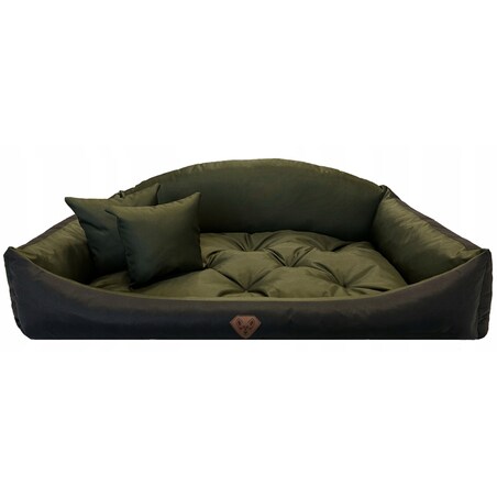 Legowisko Dla Psa Kanapa Posłanie Muszla 75X65 Cm Wodoodporne Poduszki Pikowane Zielone