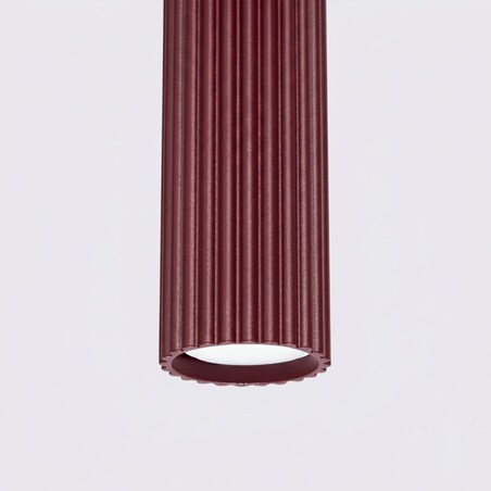 Lampa wisząca KARBON 1 burgund