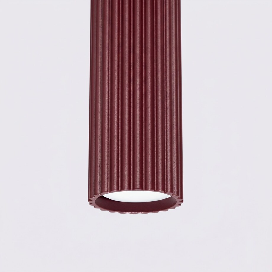 Lampa wisząca KARBON 1 burgund