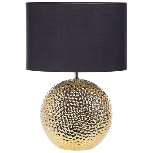 Lampka nocna ceramiczna złota NASVA