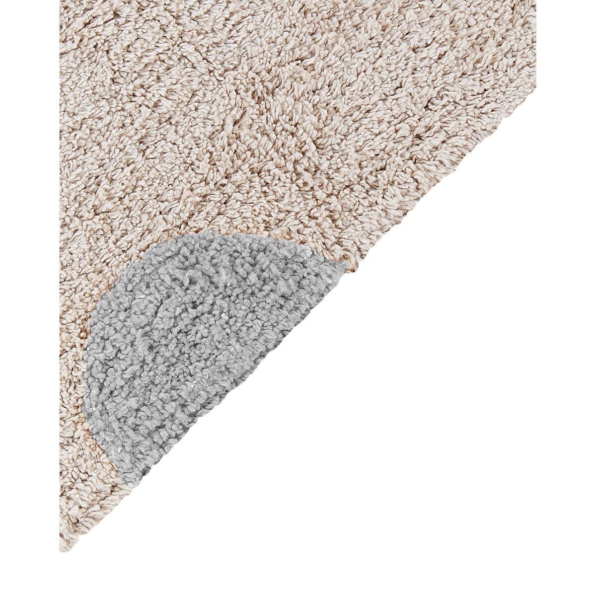 Dywan dziecięcy bawełniany 140 x 200 cm beżowy z szarym DARDERE