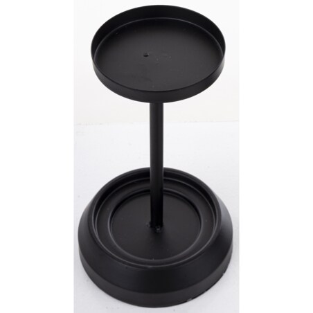 Świecznik czarny z kloszem 41x13x13 cm KANDILA czarny