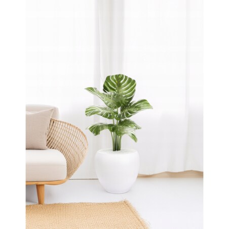 DONICZKA CERAMICZNA DUŻA 27cm biała do palmy domu salonu na balkon taras