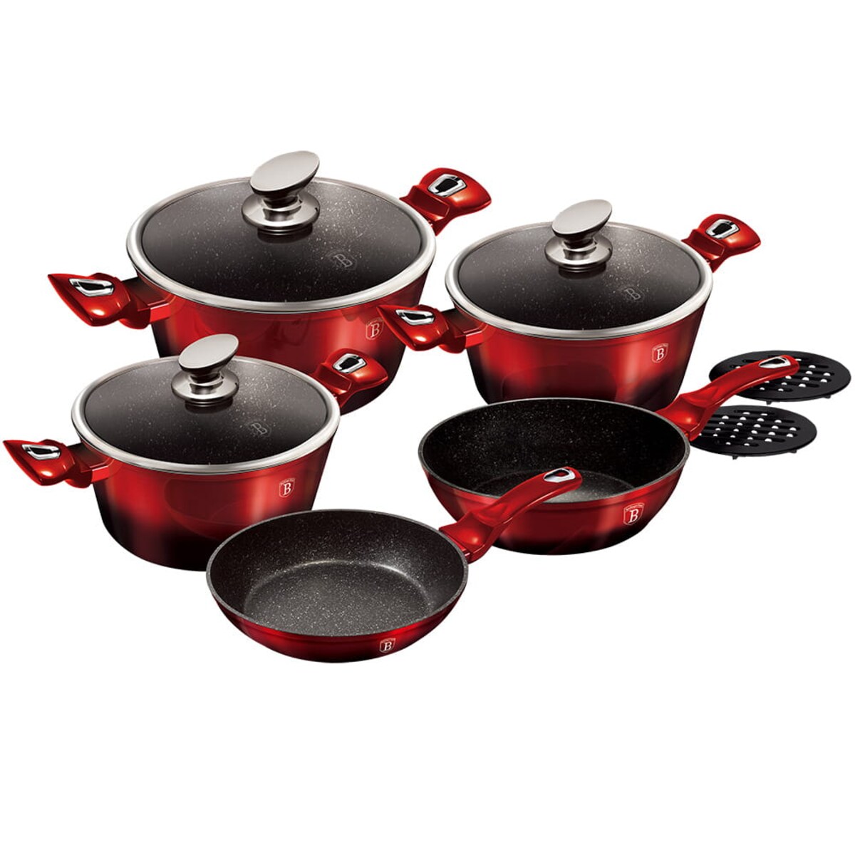 Zestaw garnków i patelni 10 elementów Berlinger Haus BH-1631