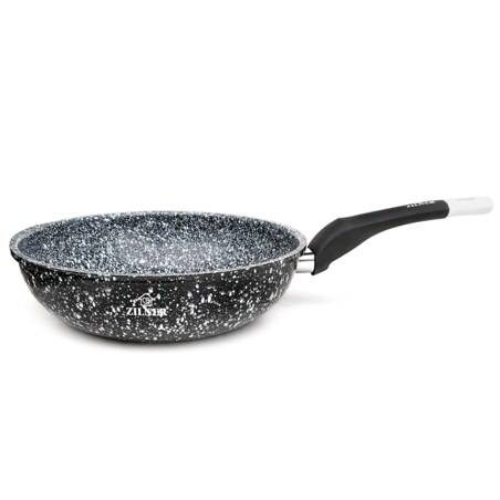 Patelnia głęboka marmurowo ceramiczna wok NON-STICK 30 cm indukcja ZILNER