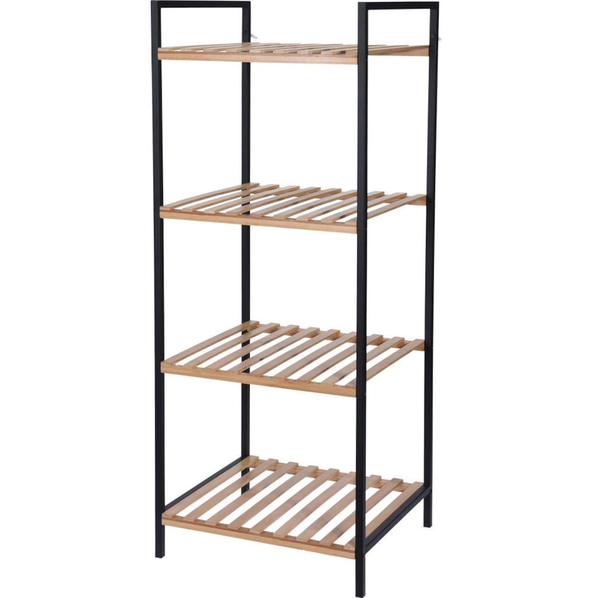 Regał łazienkowy, 4 poziomy, bambusowy, organizer do łazienki