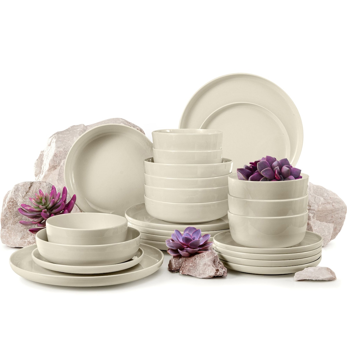 KONSIMO VICTO Zestaw obiadowy 6-osobowy (24 elementy)
