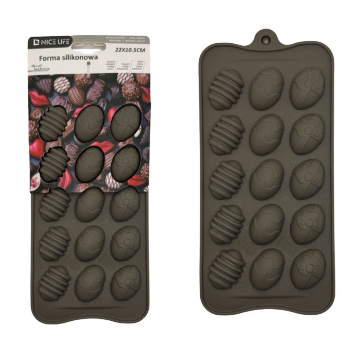 forma silikonowa choko eggs do pralinek i czekolady