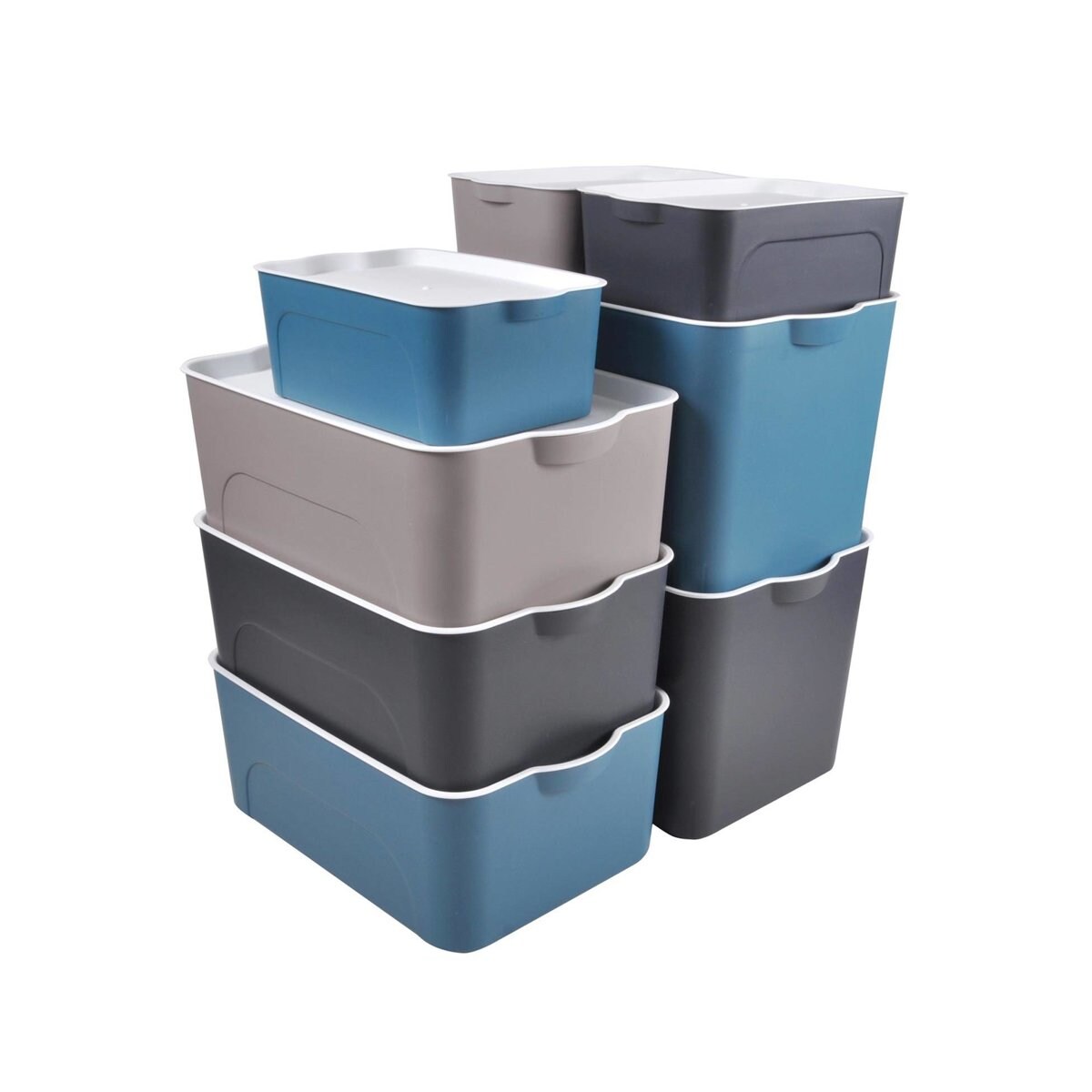 Pudełko z tworzywa sztucznego z bambusowym wiekiem, 26l