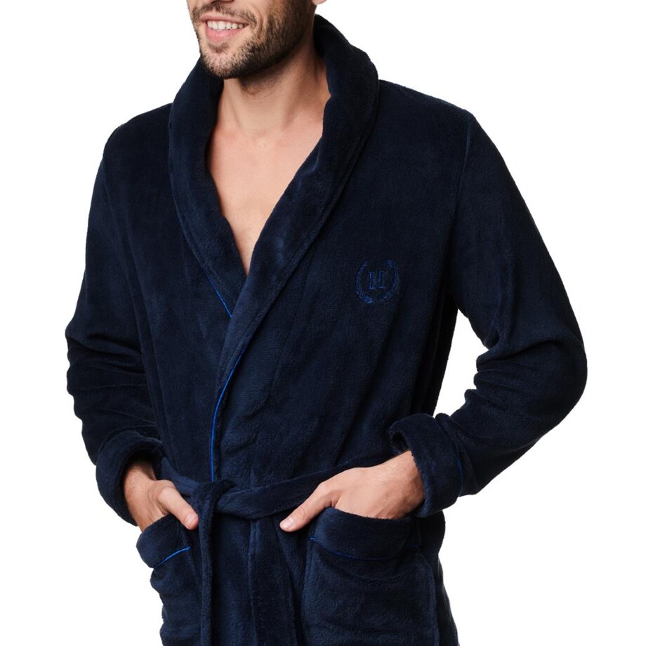 Szlafrok Molto 39390-59X Granatowy Granatowy, XXL