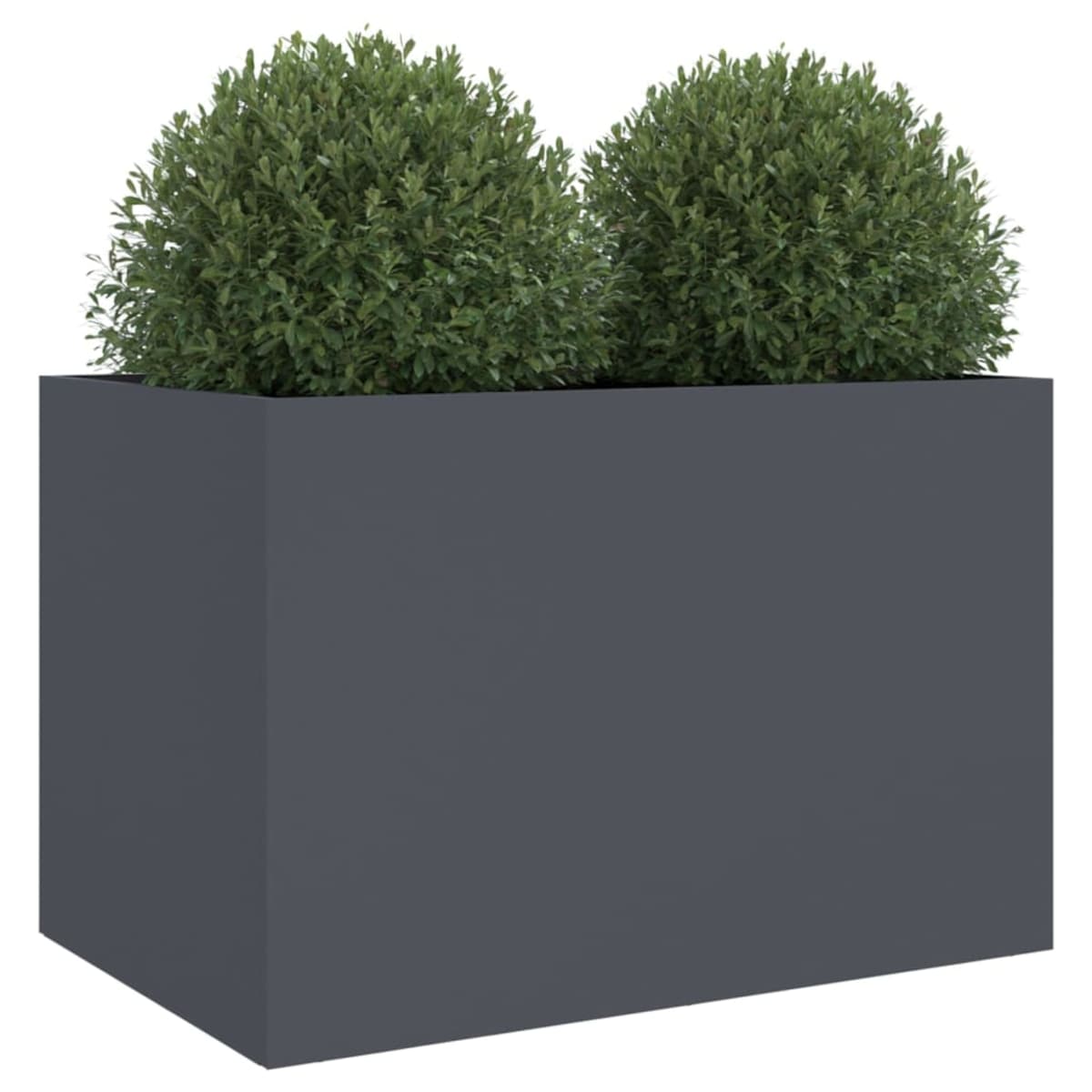 vidaXL Donica, antracytowa, 62x47x46 cm, stal