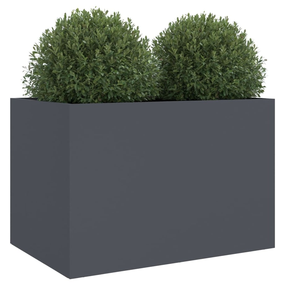 vidaXL Donica, antracytowa, 62x47x46 cm, stal