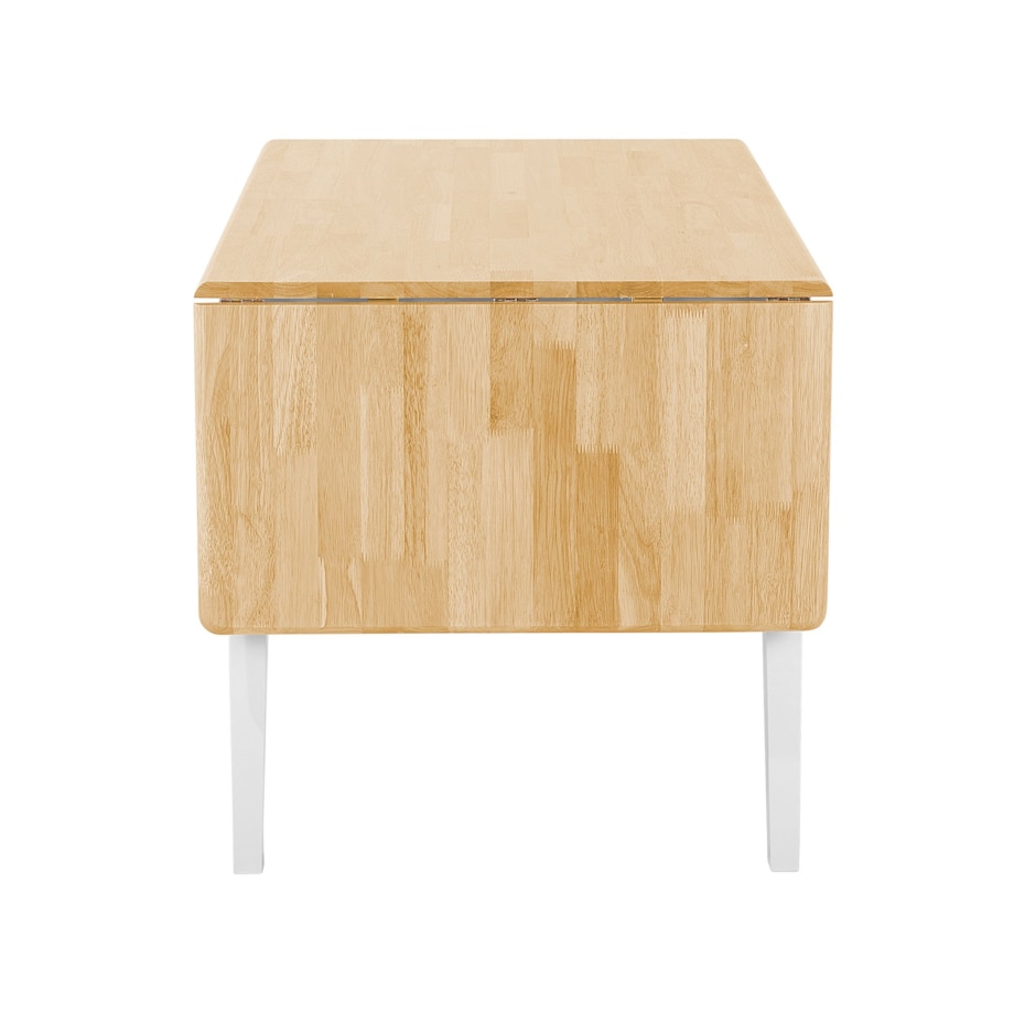 Stół do jadalni rozkładany drewniany 120/160 x 75 cm biały LOUISIANA