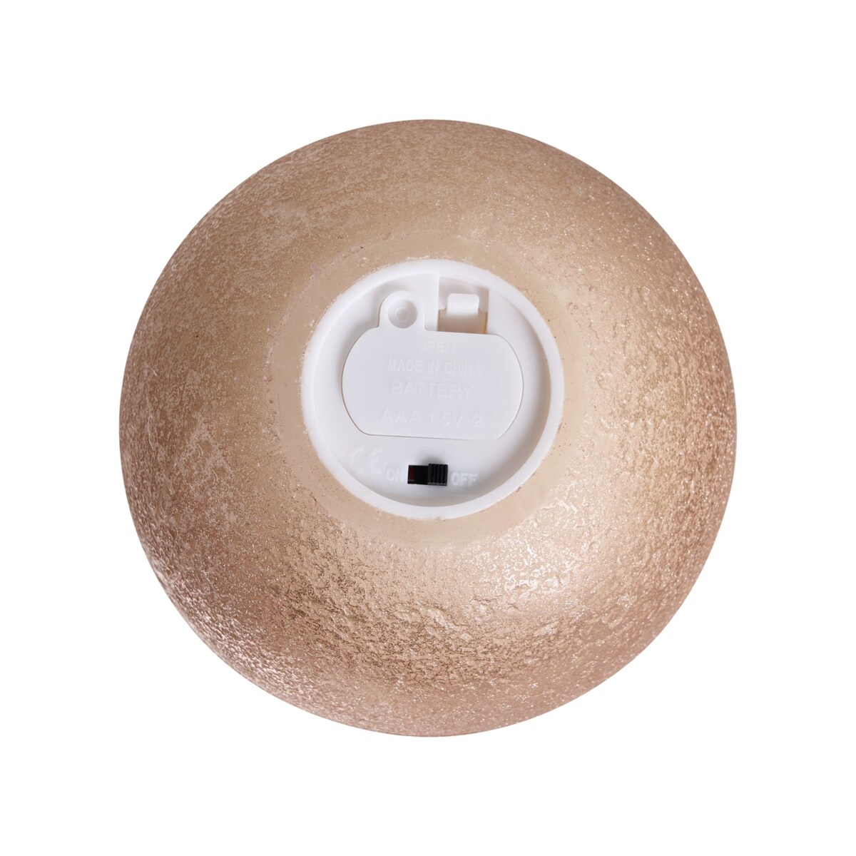 Zestaw 3 świec LED AMBROSIA 11 cm Złoty