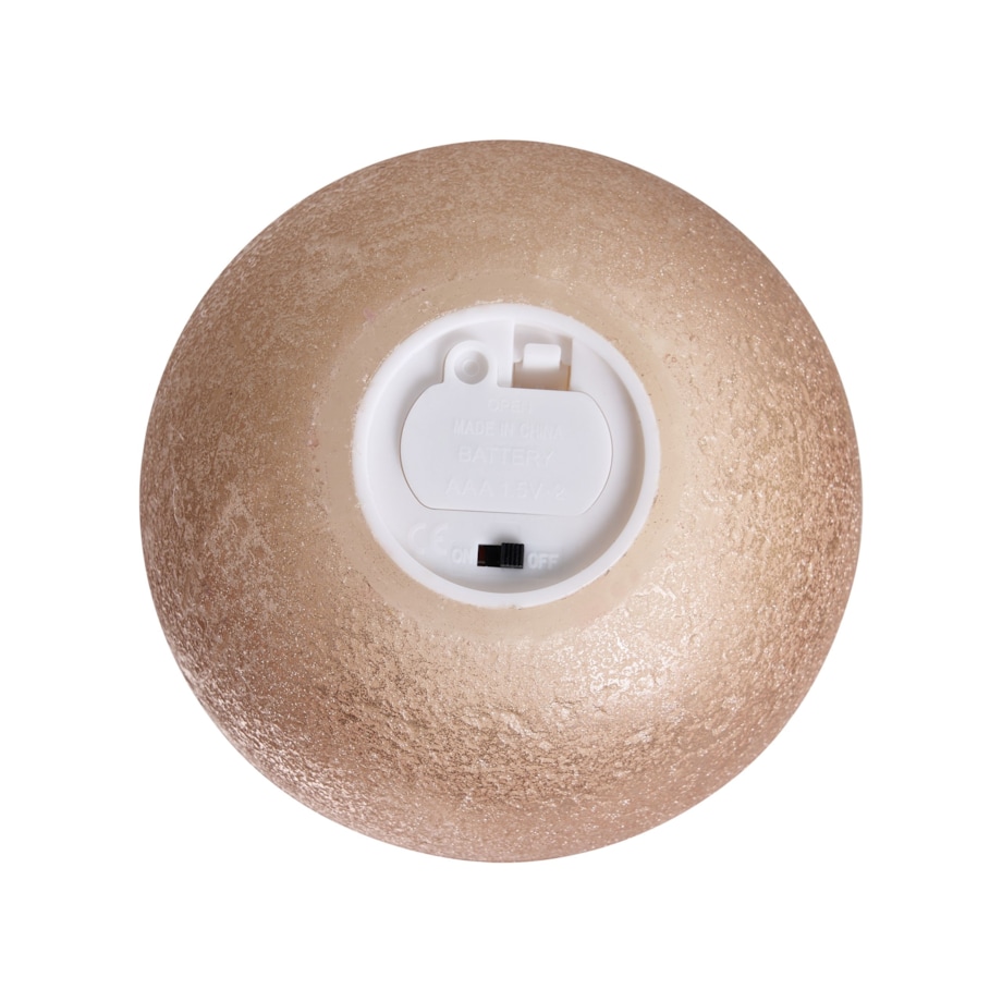 Zestaw 3 świec LED AMBROSIA 11 cm Złoty