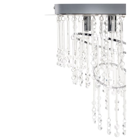 Żyrandol kryształowy 35 cm srebrny ESMELLE