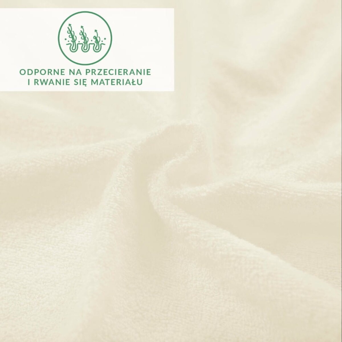 Prześcieradło z bawełny frotte z gumką 160x200 kolor ecru