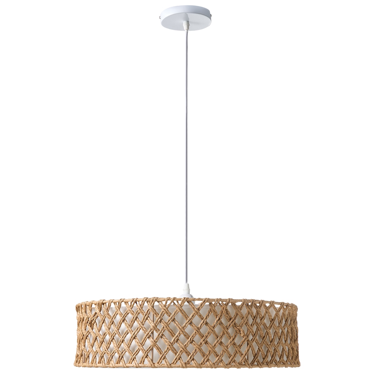 Lampa wisząca BLONDIN Papierowa plecionka Naturalny